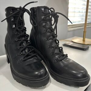 Marc Fisher Punk Black Laboni Hikers Boots